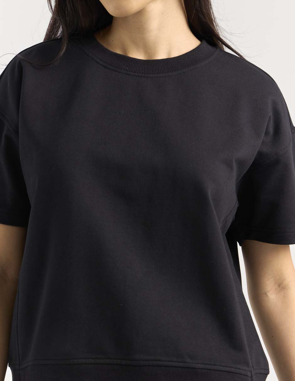SUDADERA CONTEMPO, NEGRO, M