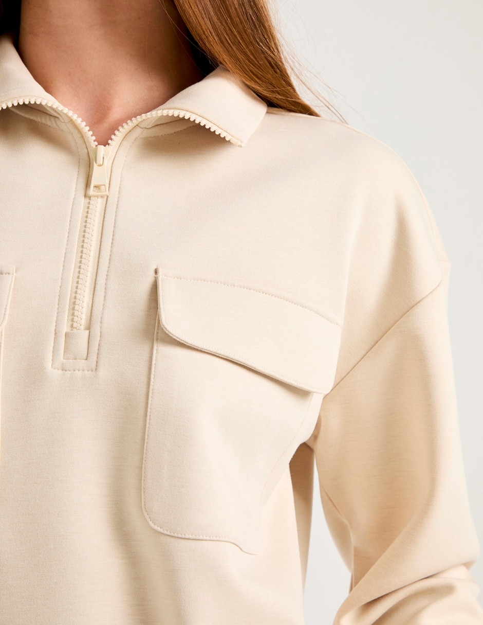 Sudadera con bolsillos para mujer 4