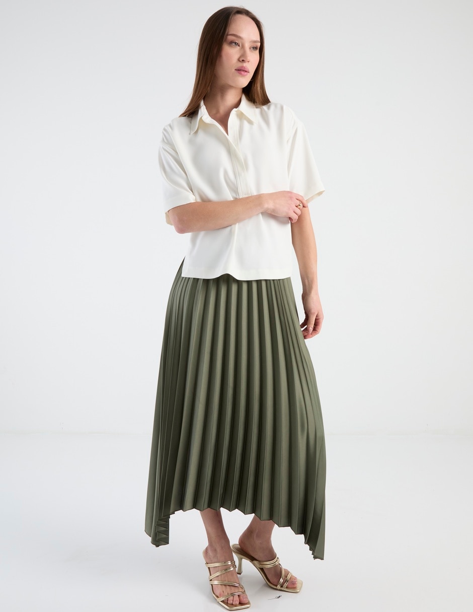 Blusa manga al codo para mujer 3