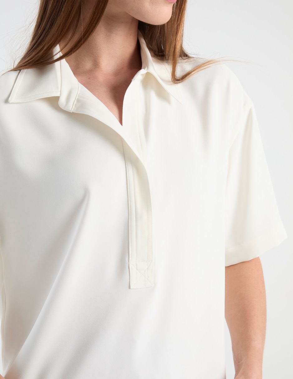 Blusa manga al codo para mujer 4