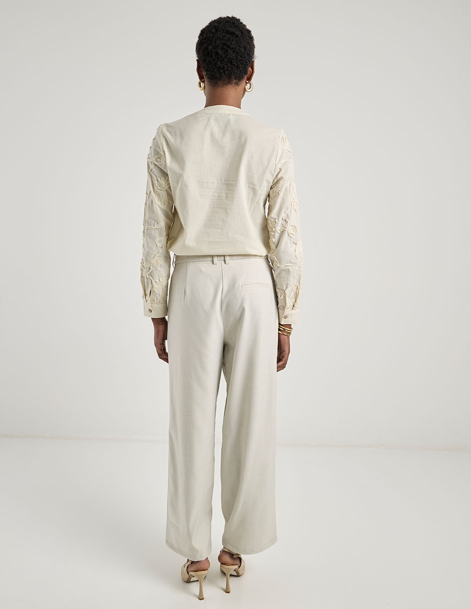 Pantalón de vestir amplio para mujer 6