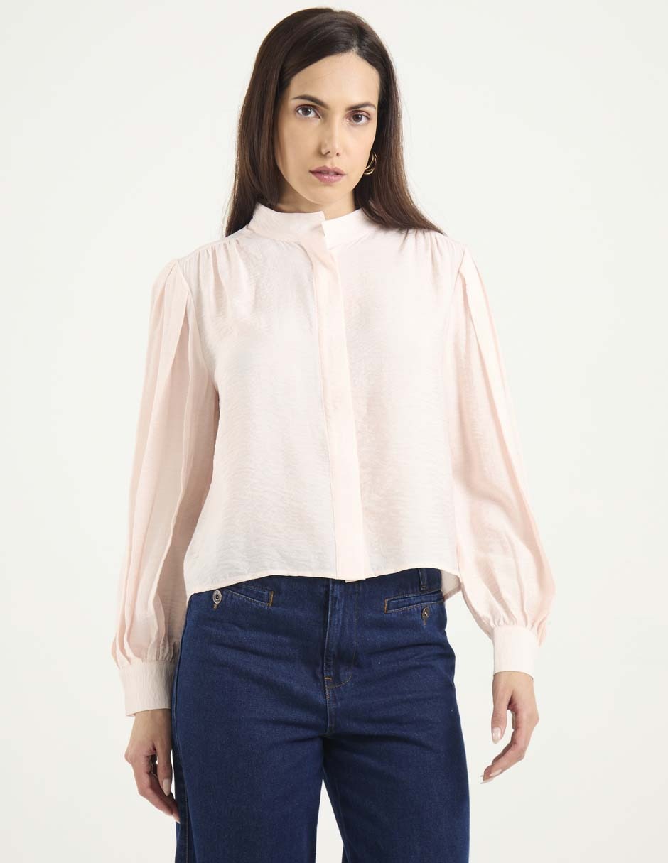 Blusa manga larga para mujer