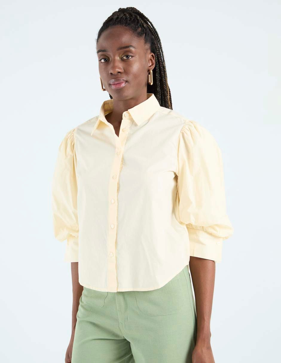 Blusa camisera manga al codo para mujer Blusa camisera manga al codo para mujer
