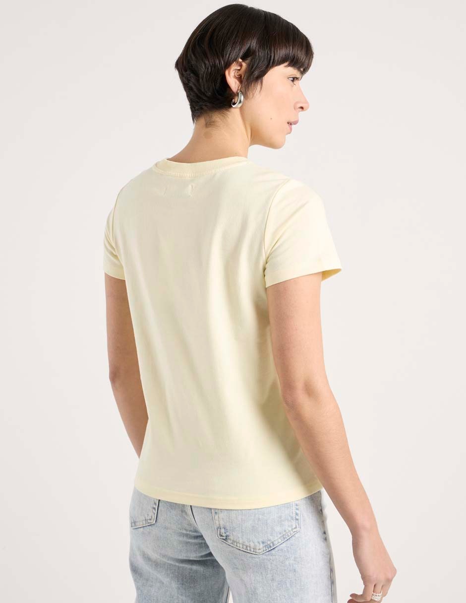 Playera manga corta cuello redondo para mujer 2