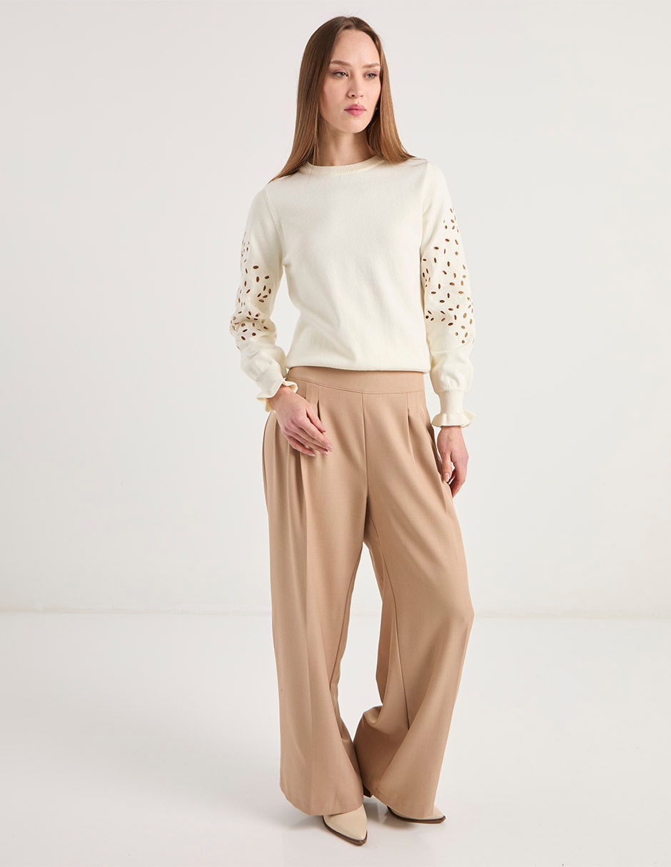 Suéter cuello redondo para mujer 3
