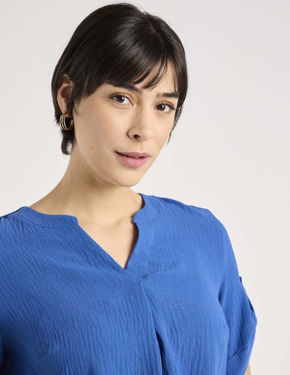 Blusa manga corta para mujer 4