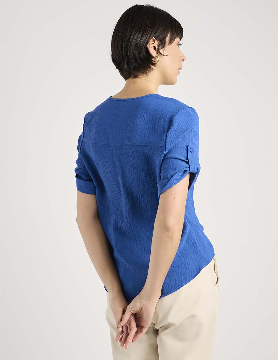 Blusa manga corta para mujer 6