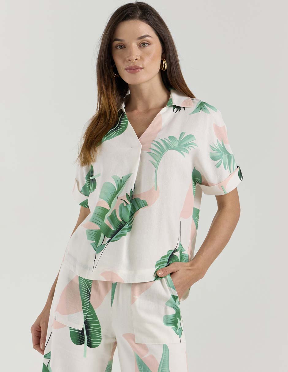 Blusa manga corta para mujer Blusa manga corta para mujer