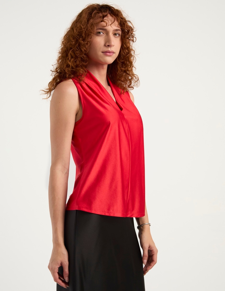 Blusa sin manga para mujer 2