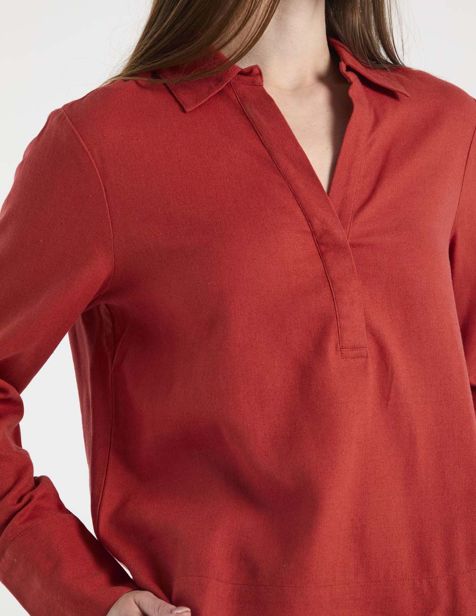 Blusa manga larga para mujer 4