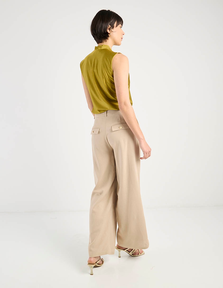 Pantalón relaxed amplio para mujer 6
