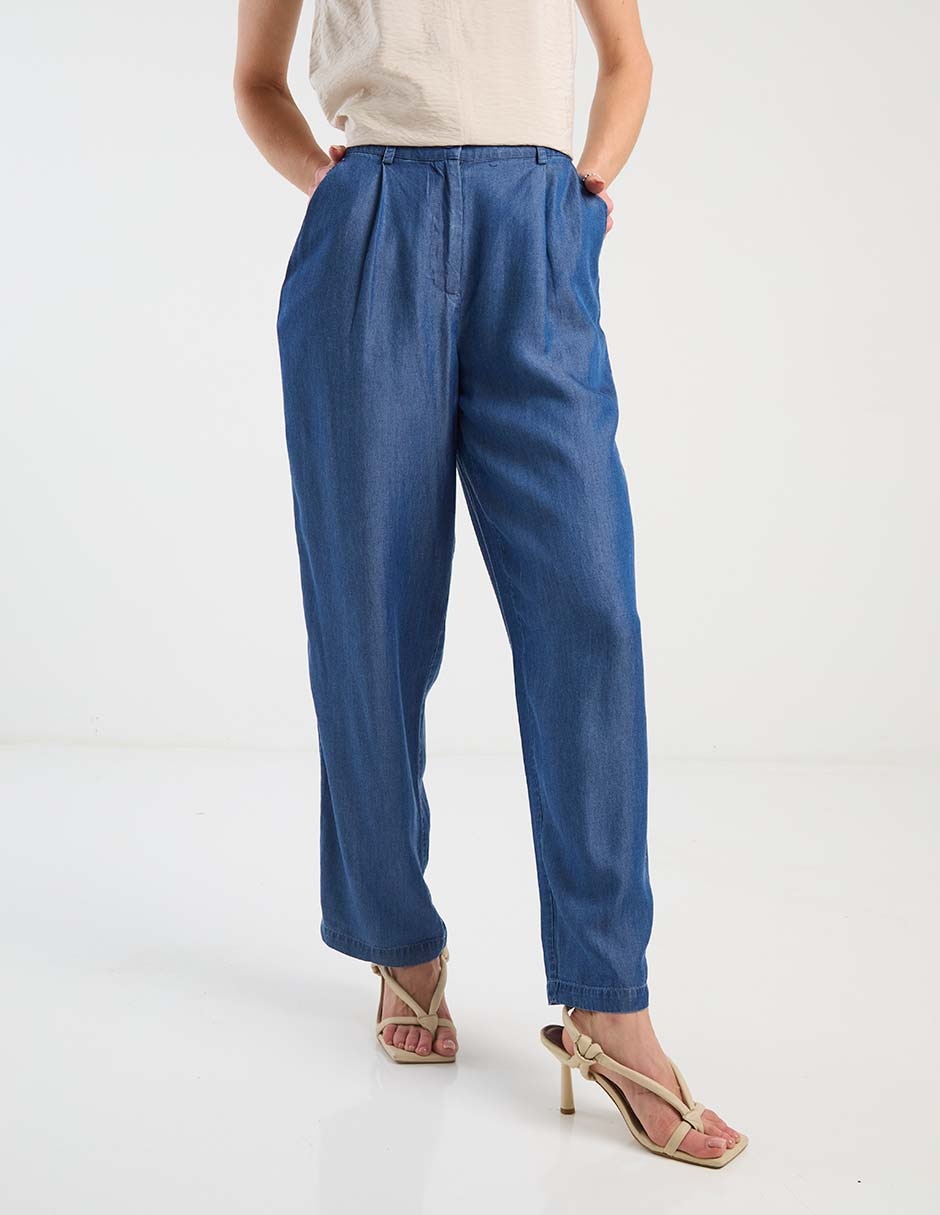Pantalón relaxed straight para mujer