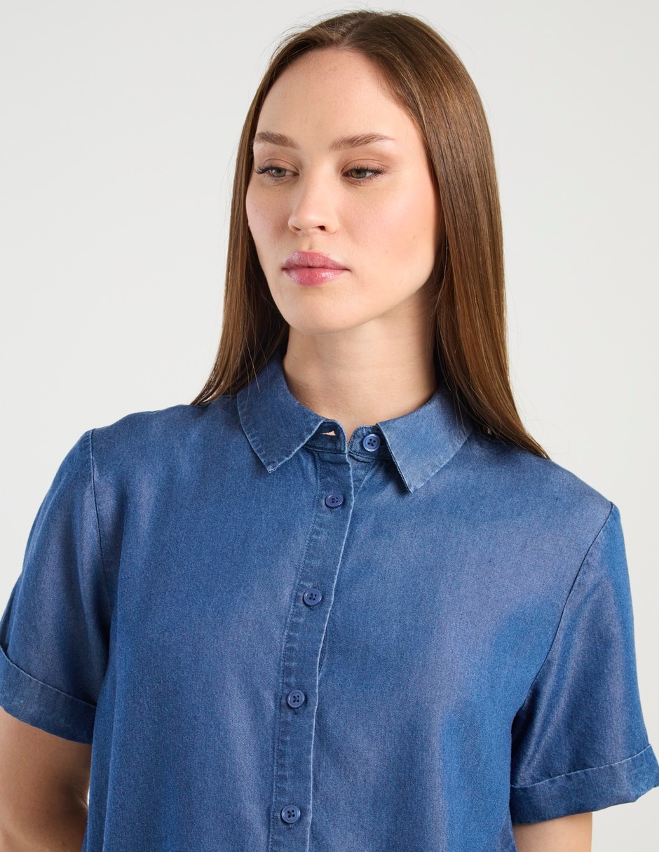 Blusa manga corta para mujer 4