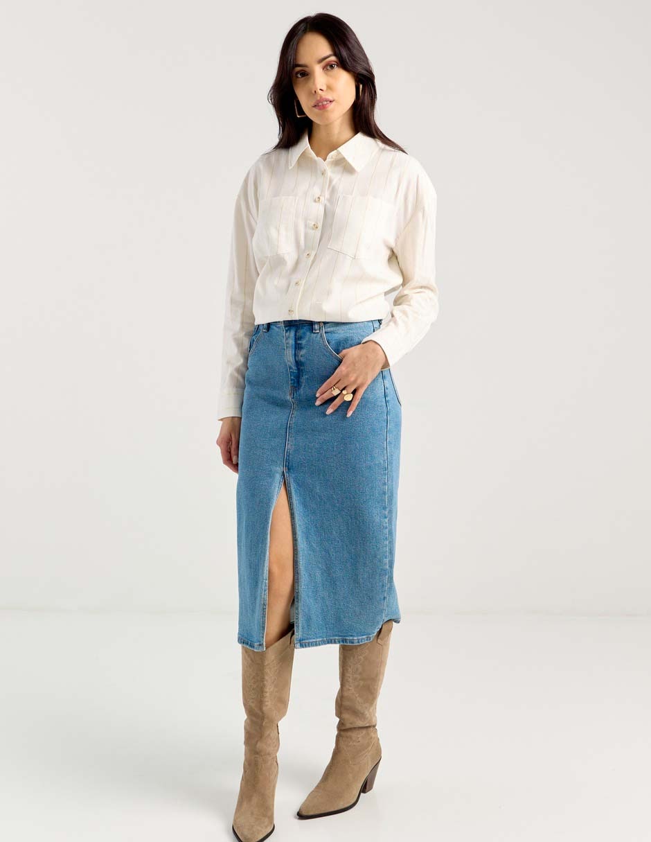 Blusa manga larga para mujer 3