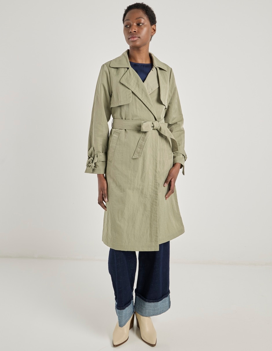 Gabardina con bolsillos para mujer 3