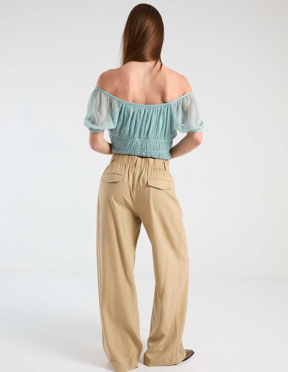 Pantalón relaxed amplio para mujer 2