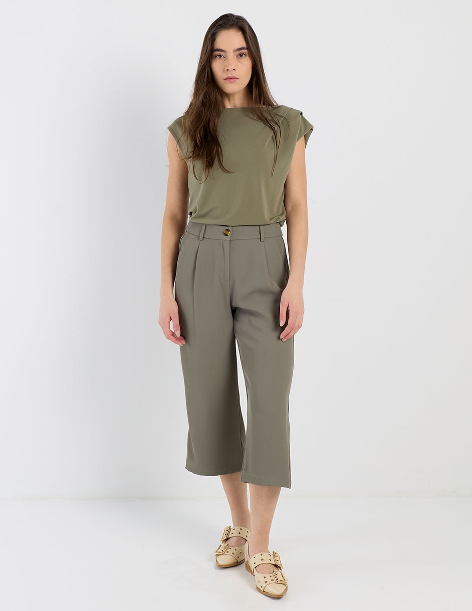 Pantalón capri straight para mujer 3