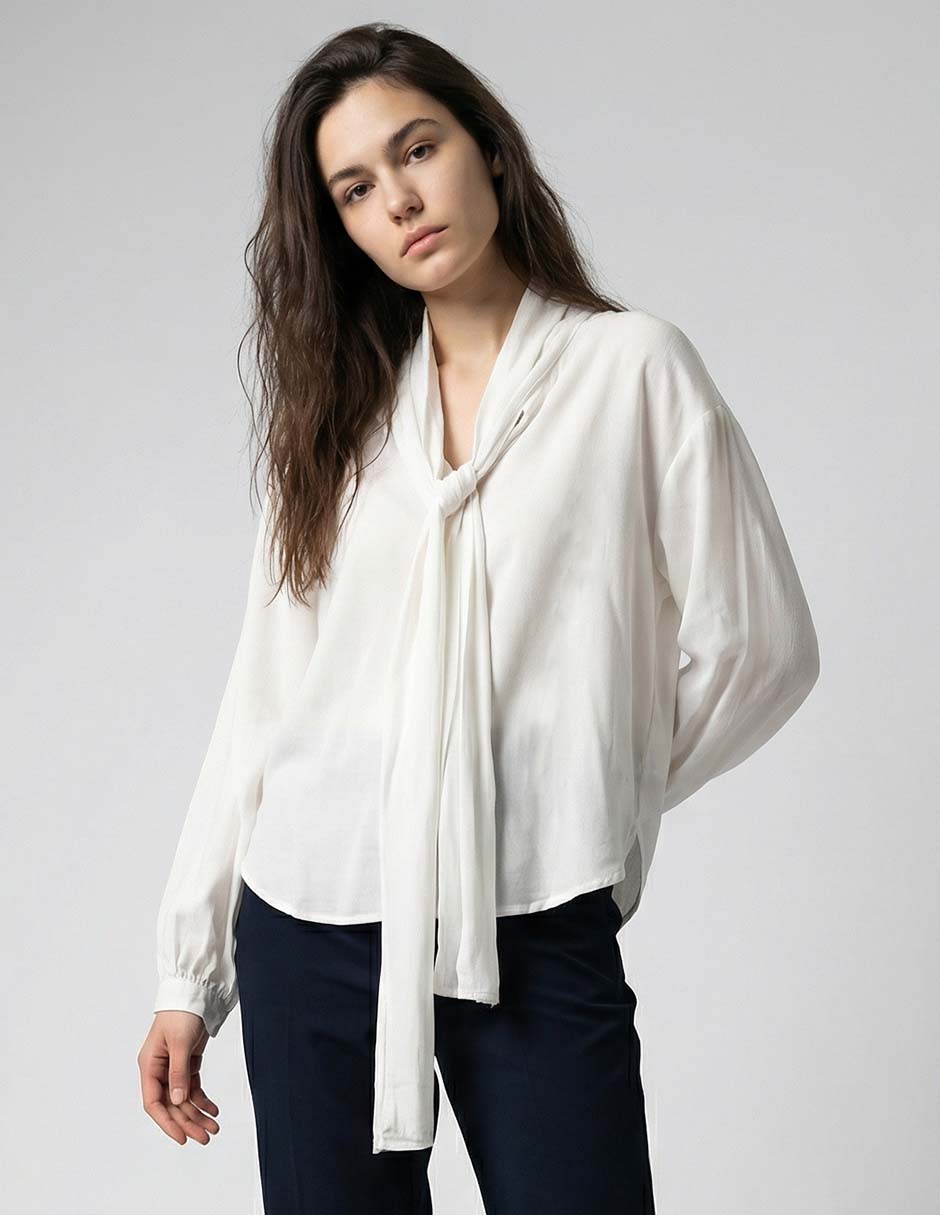 Blusa manga larga para mujer