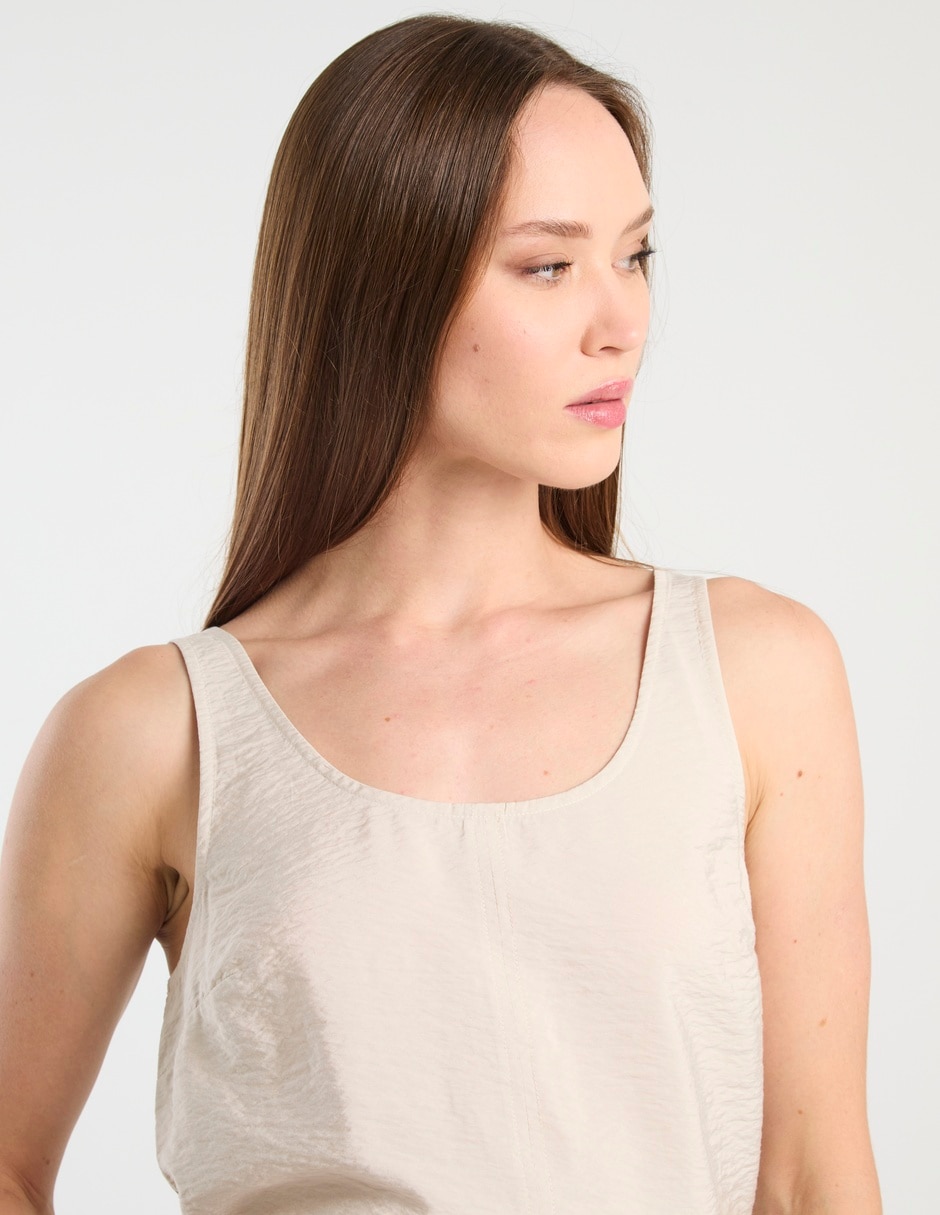 Top cuello redondo tirante ancho 4