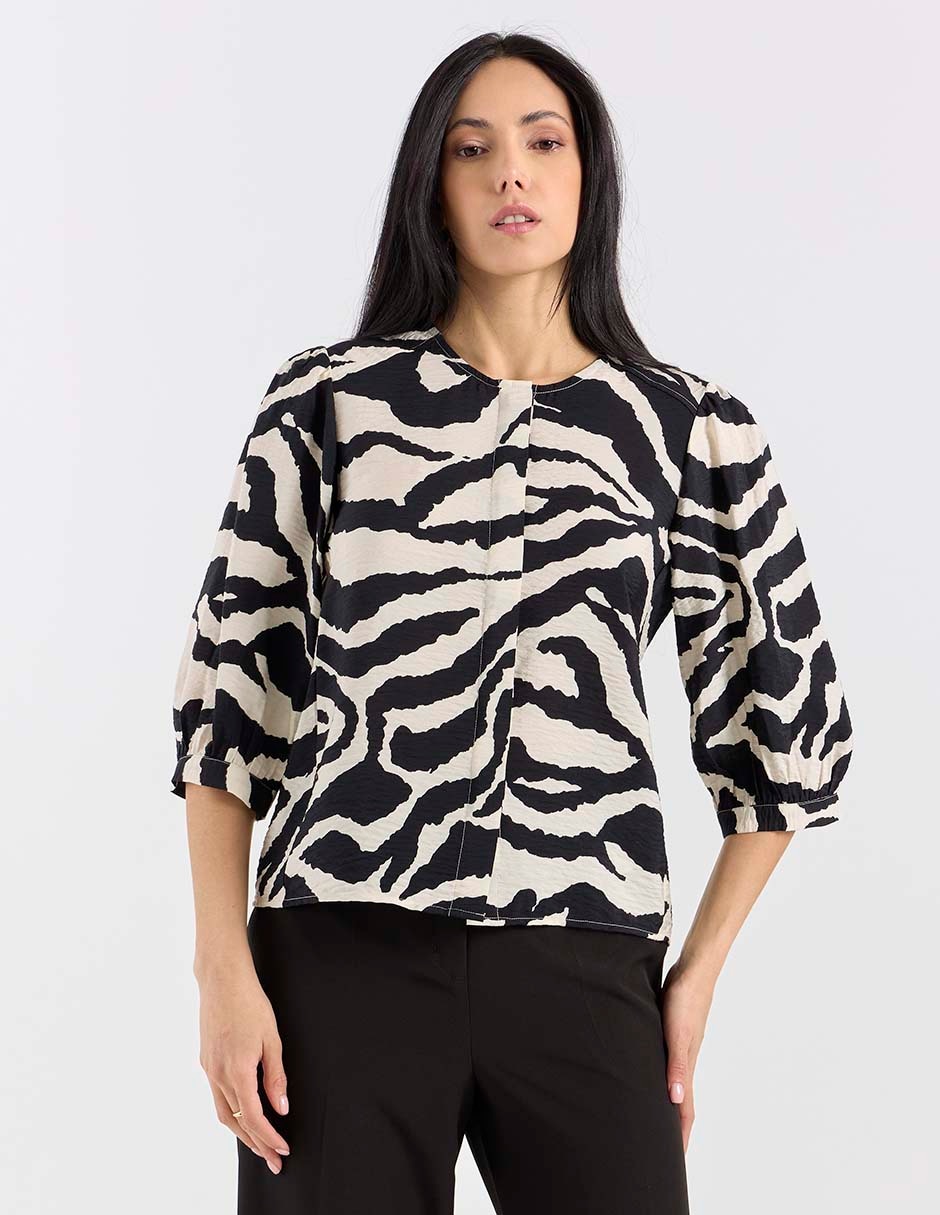 Blusa Contempo manga 3/4 para mujer