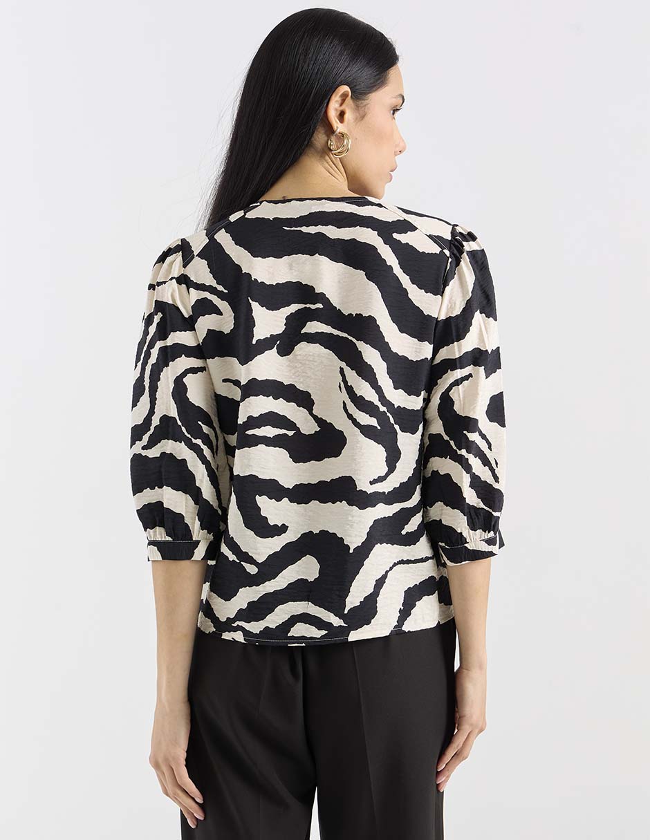 Blusa Contempo manga 3/4 para mujer