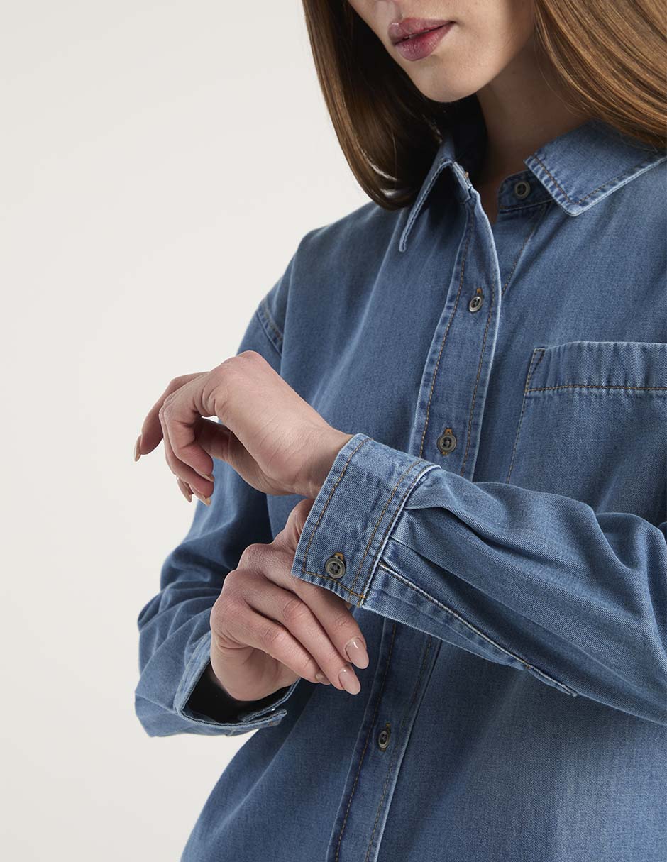 Blusa manga larga para mujer 5