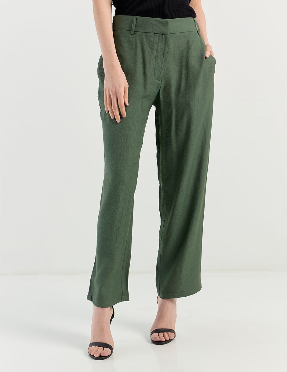 Pantalón relaxed wide leg para mujer