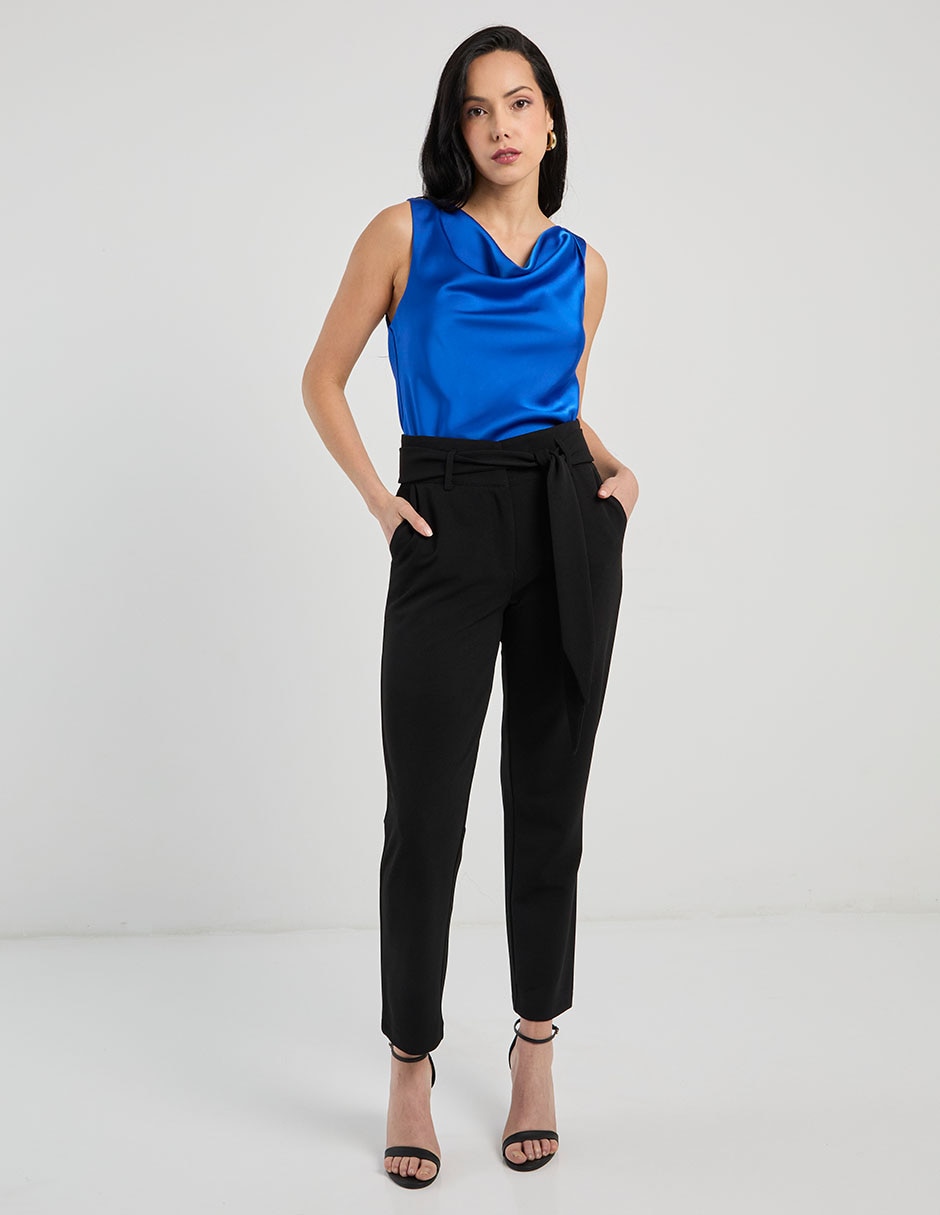 Pantalón straight slim para mujer 2