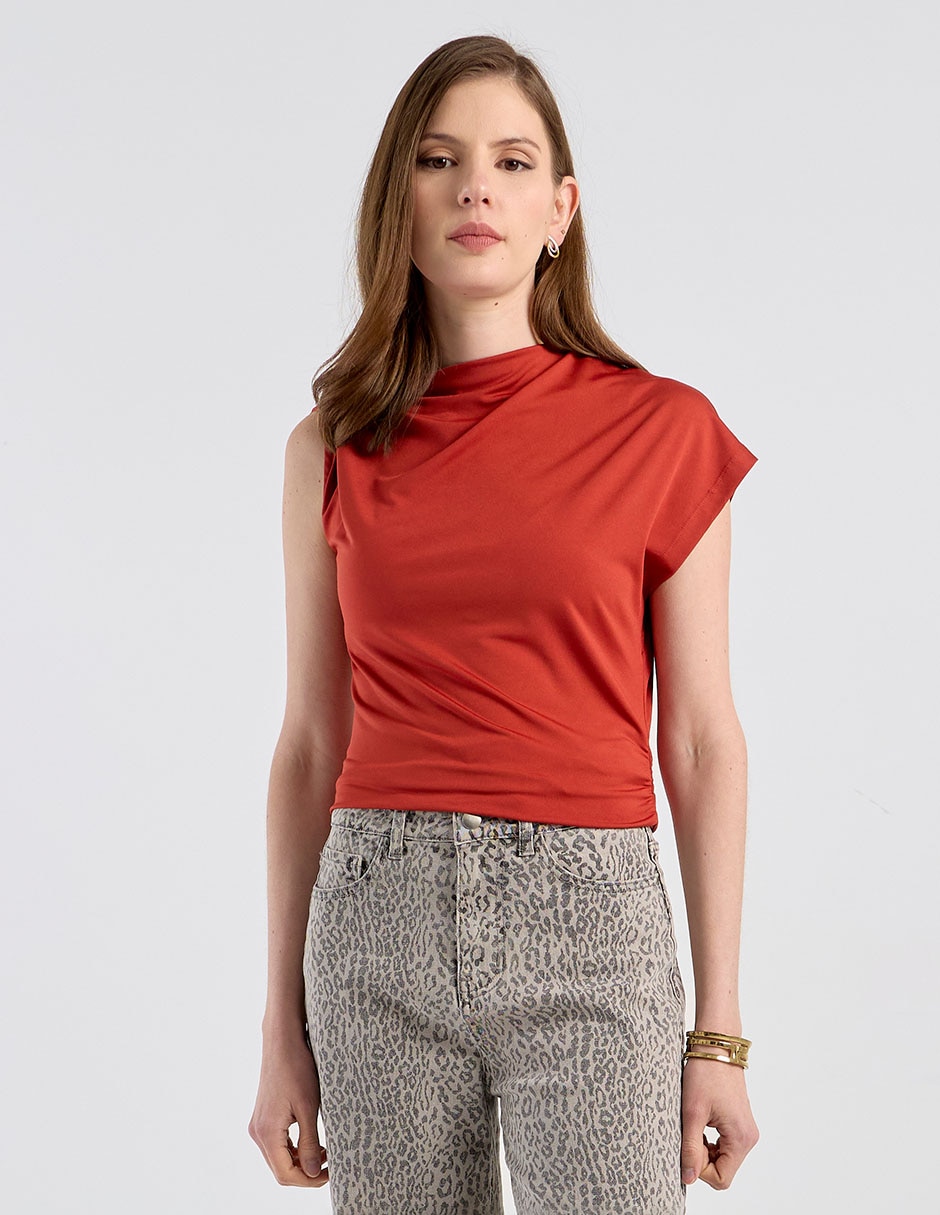 Blusa Contempo manga corta para mujer