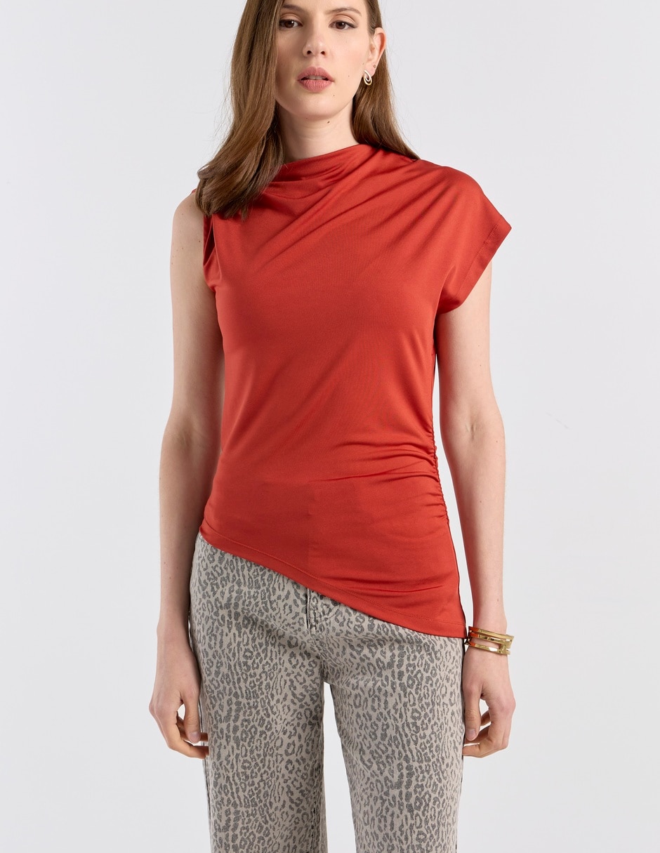 Blusa Contempo manga corta para mujer