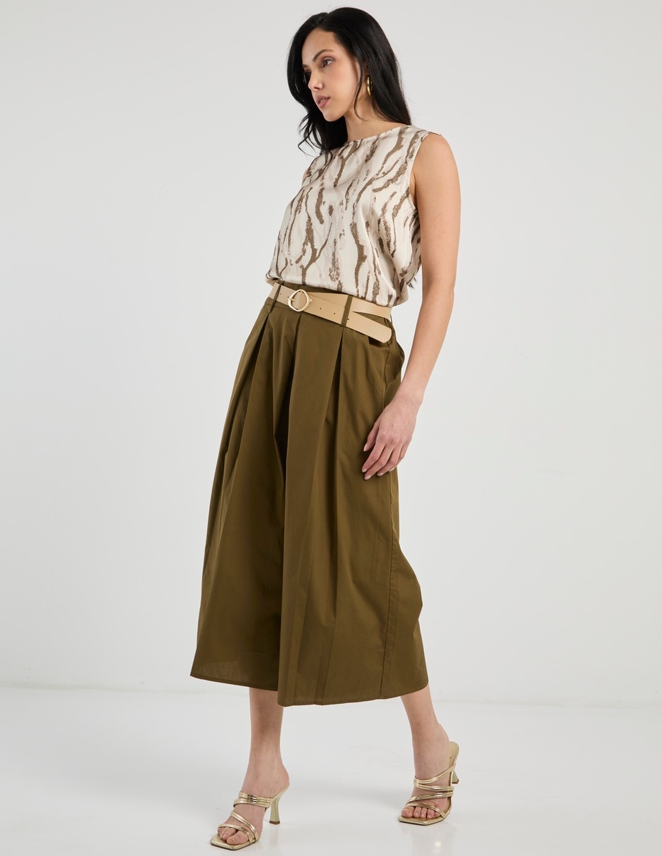 Pantalón capri relajado para mujer 3