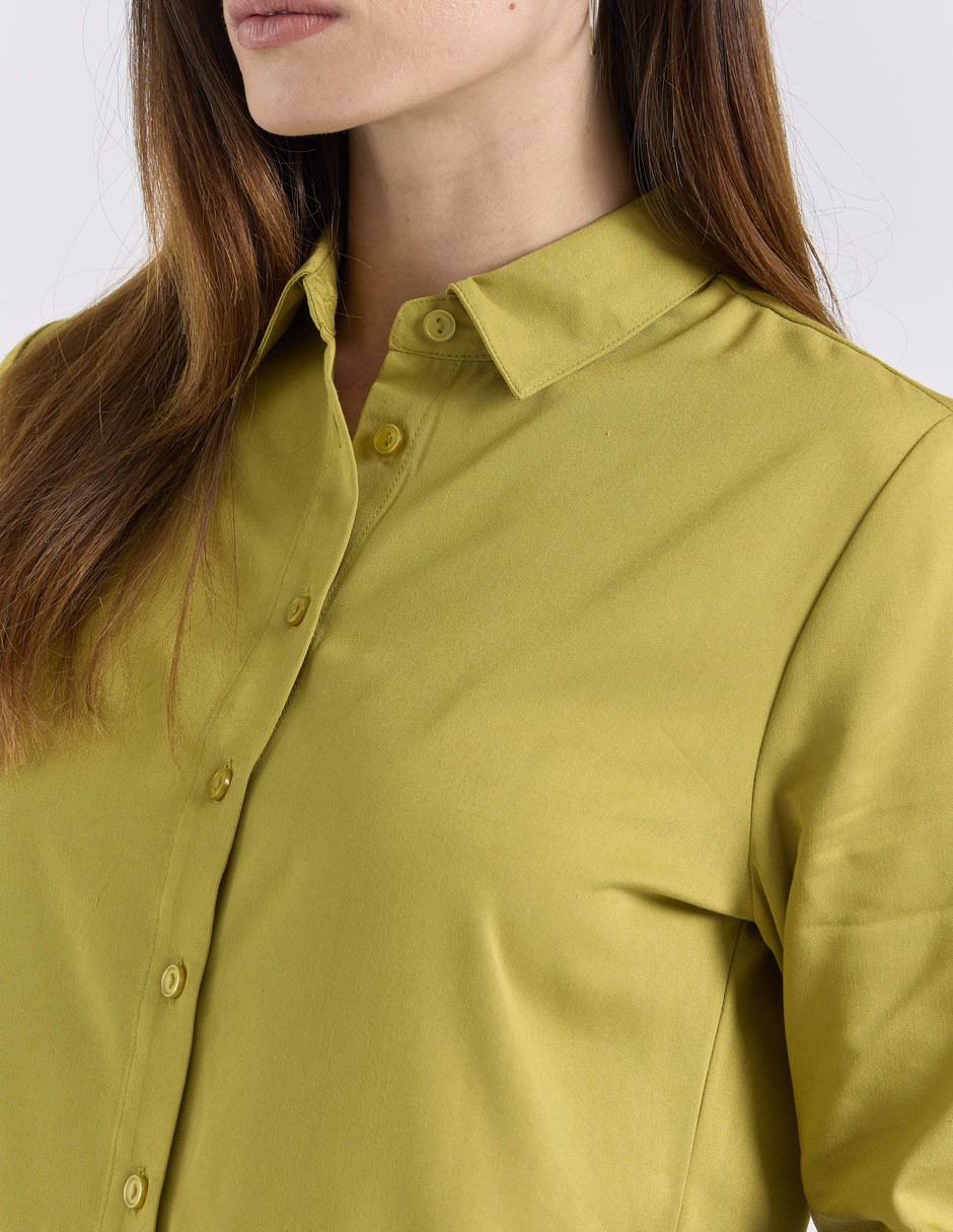 Blusa camisera manga larga para mujer 4