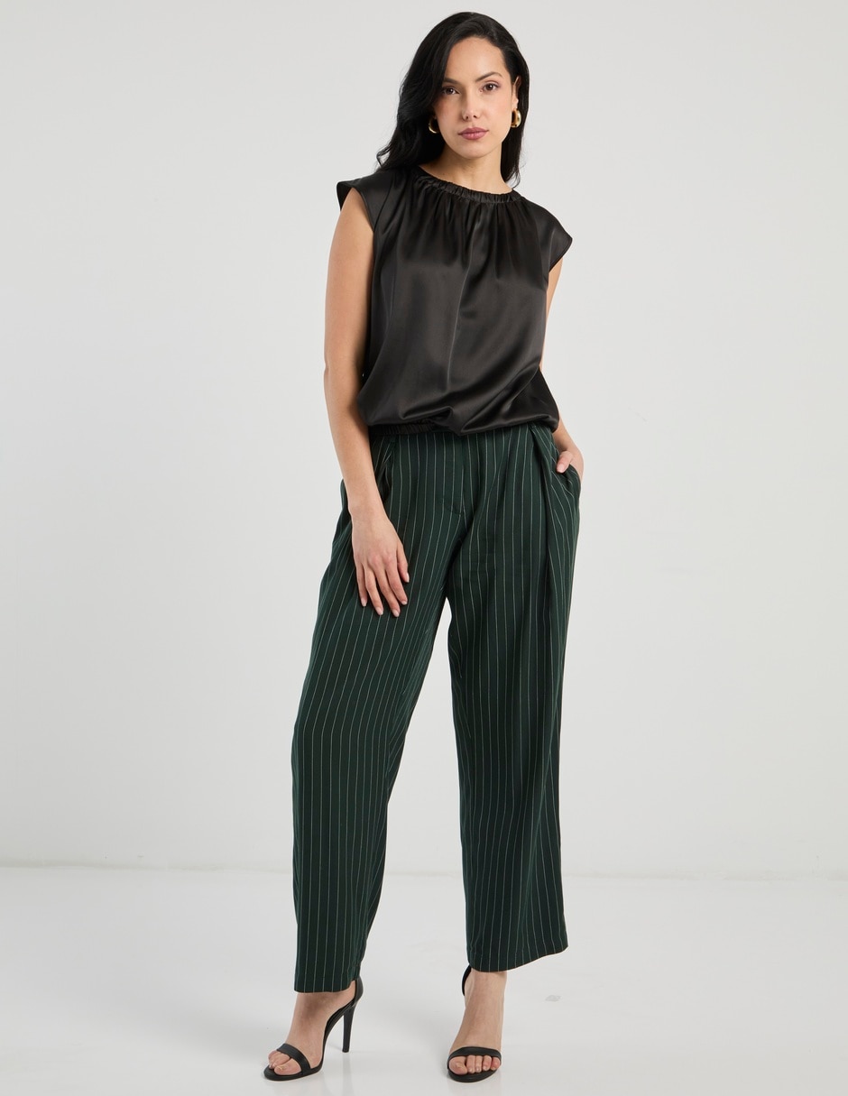 Pantalón de vestir relajado para mujer 3