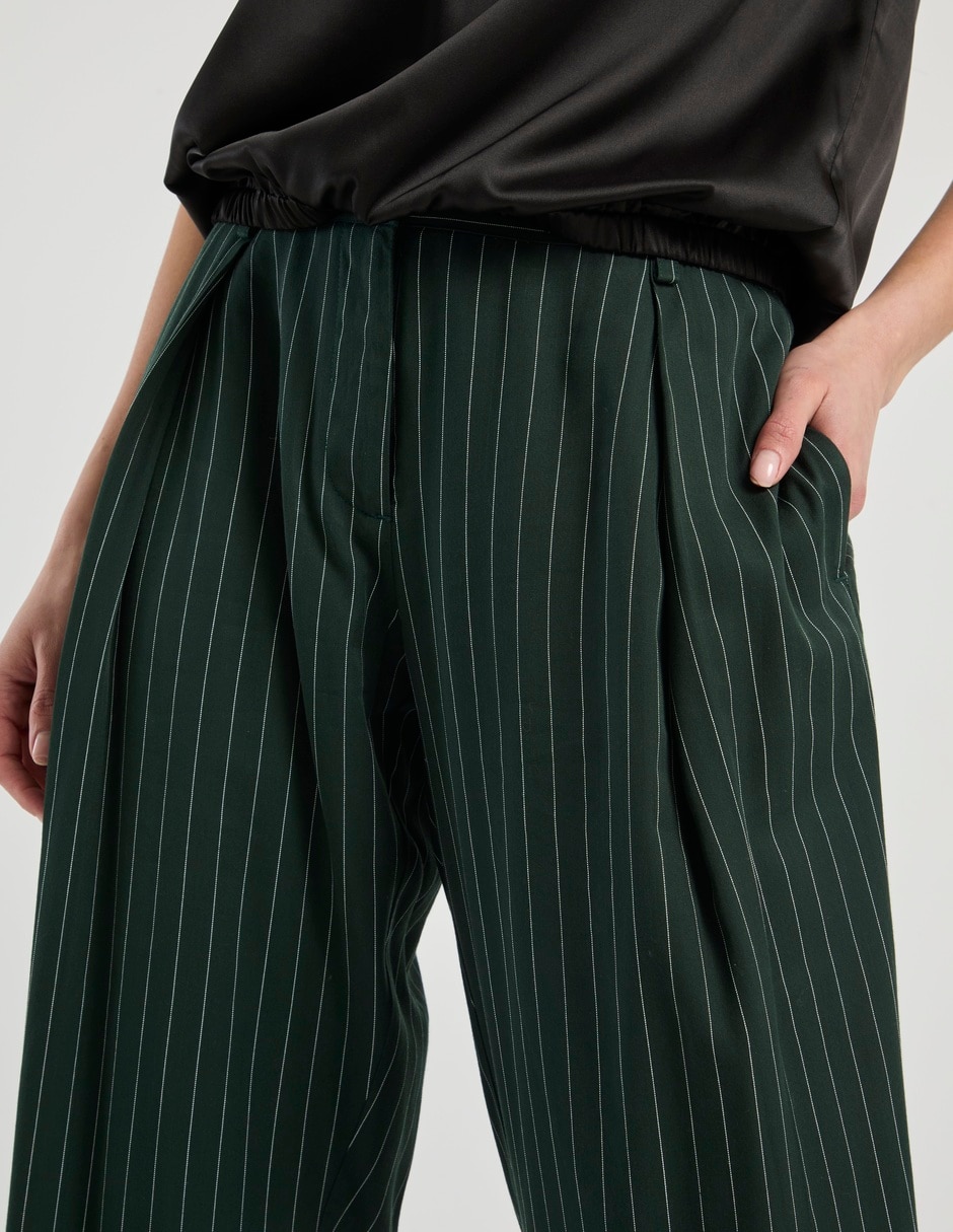 Pantalón de vestir relajado para mujer 4