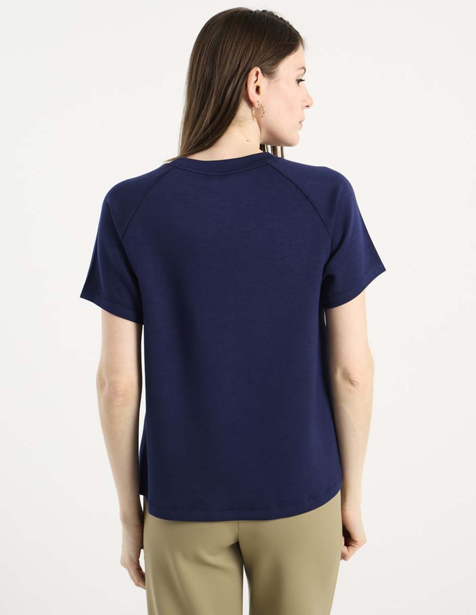 PLAYERA COMR26125-06, ECH, AZUL MARINO