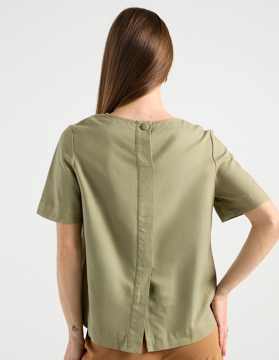 Blusa manga corta para mujer 6