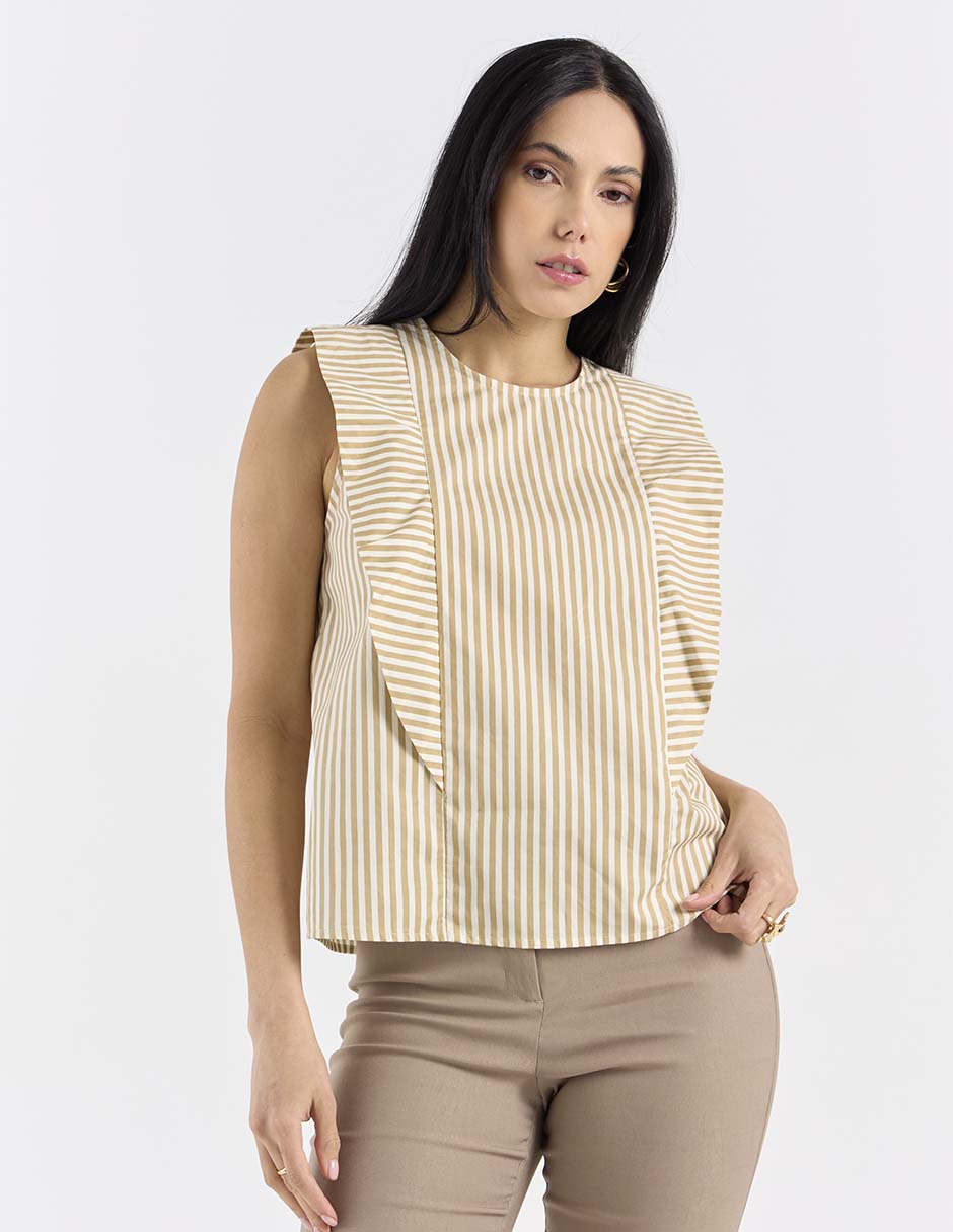 Blusa sin manga para mujer