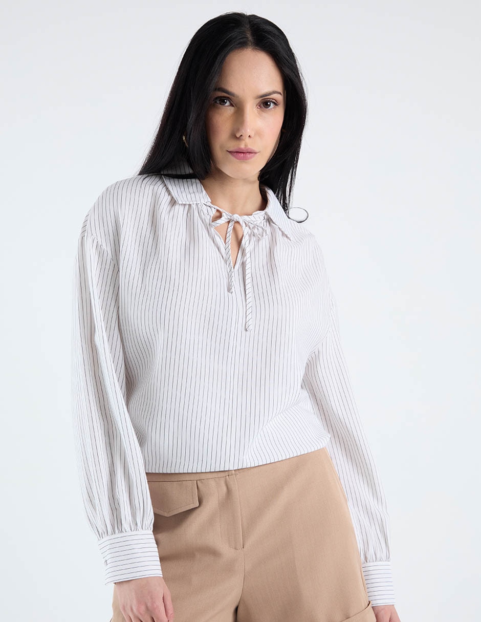 Blusa manga larga para mujer