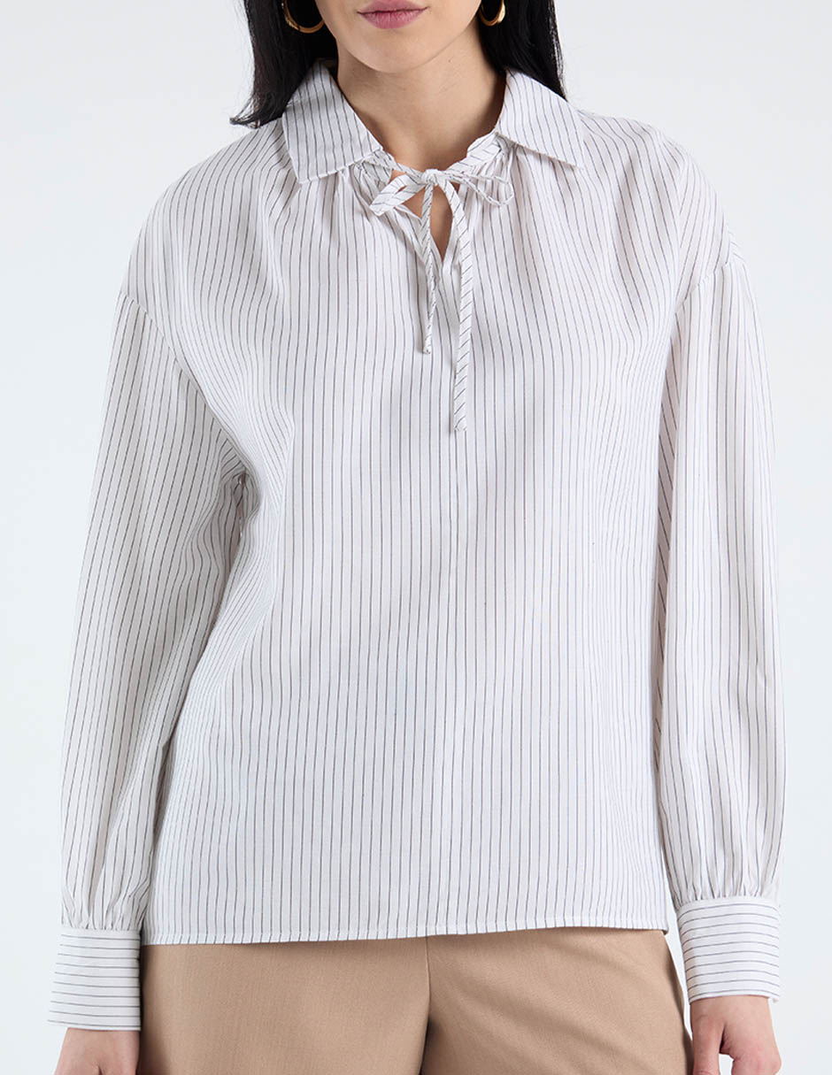 Blusa Contempo manga larga para mujer 5