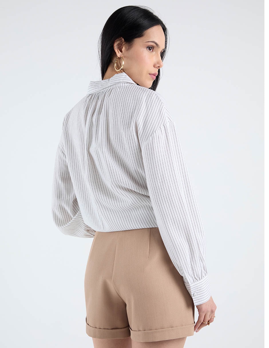 Blusa Contempo manga larga para mujer 6