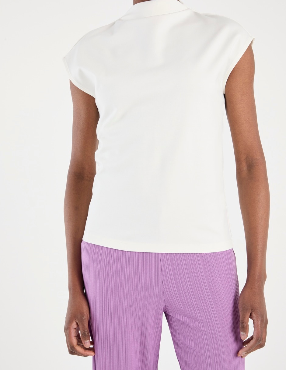 Blusa manga corta para mujer 7