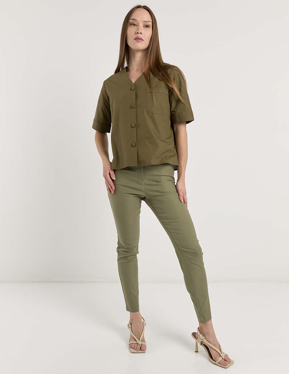 Blusa manga corta para mujer 7