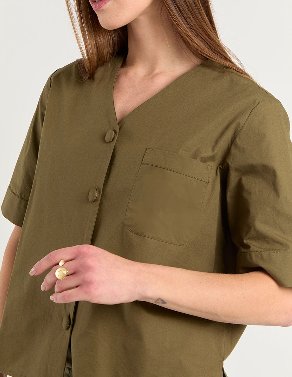 Blusa manga corta para mujer 9