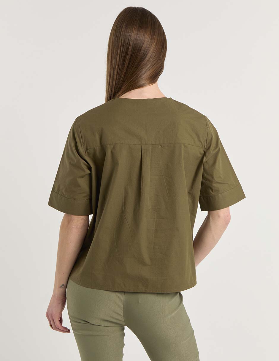 Blusa manga corta para mujer 11