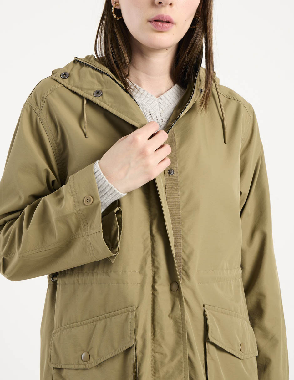 Gabardina con capucha para mujer 4
