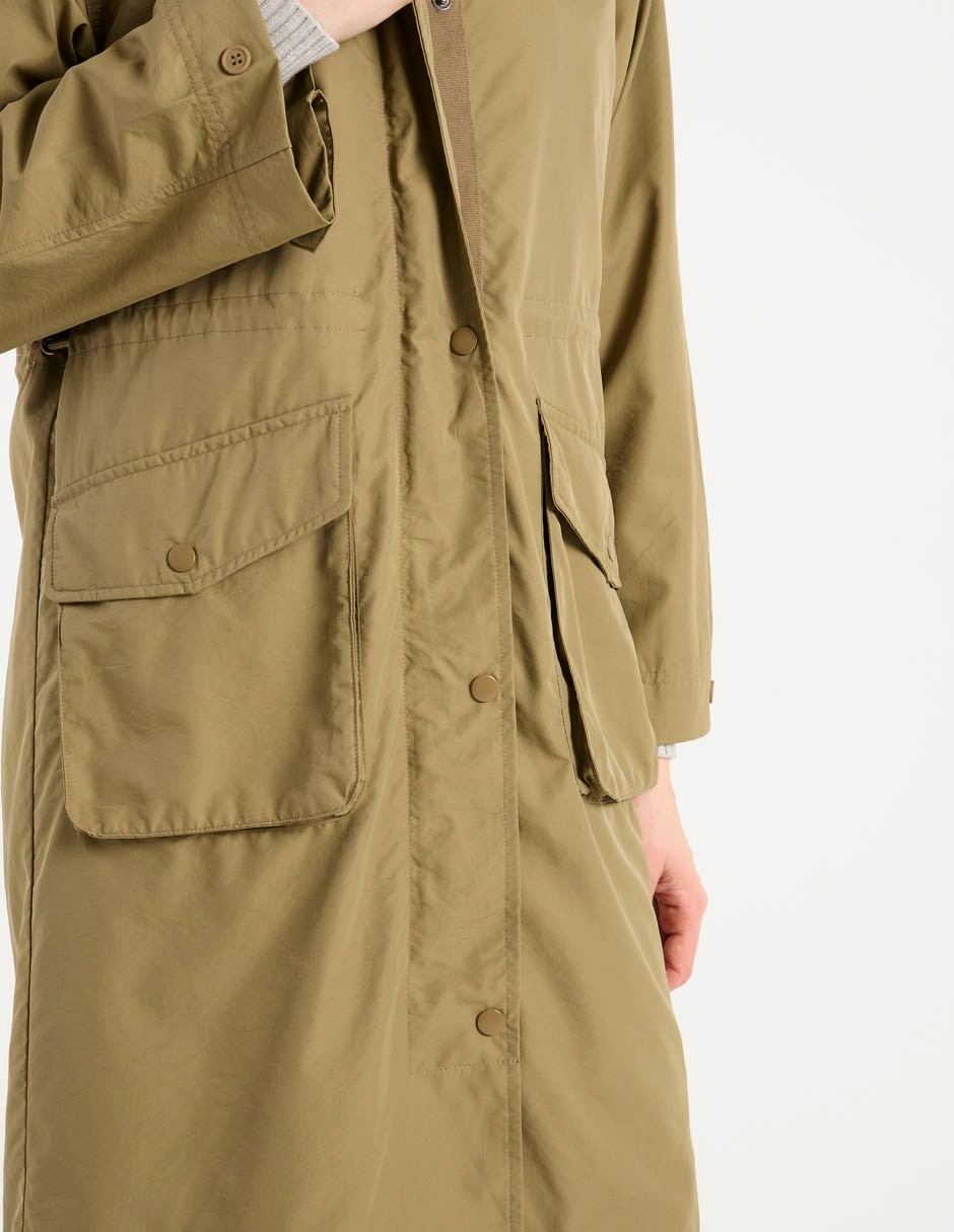 Gabardina con capucha para mujer 5