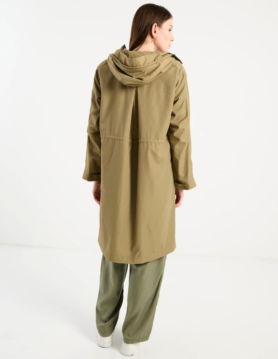 Gabardina con capucha para mujer 6