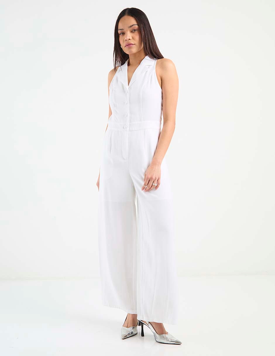 Jumpsuit formal estampado liso para mujer 2