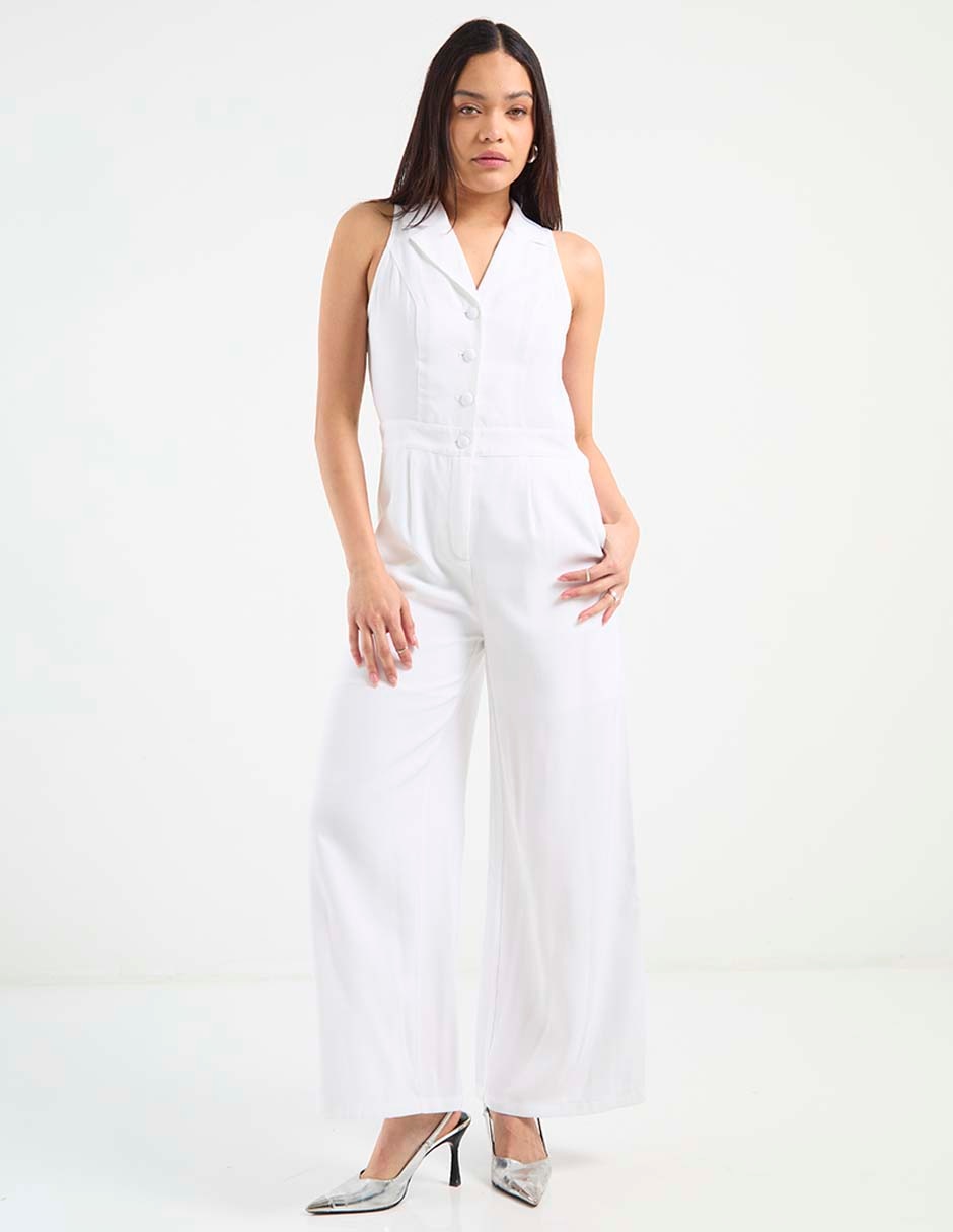 Jumpsuit formal estampado liso para mujer 3