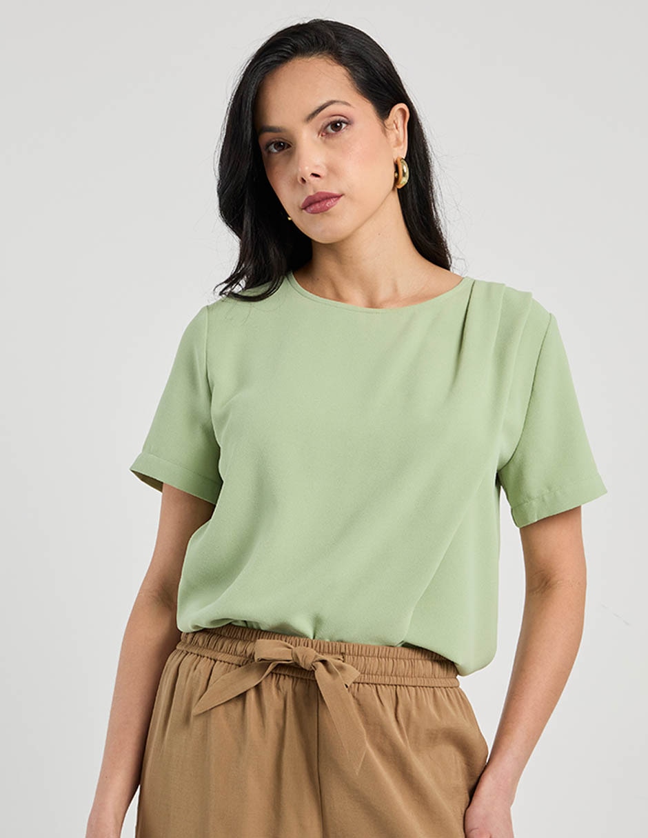 Blusa manga corta para mujer 2